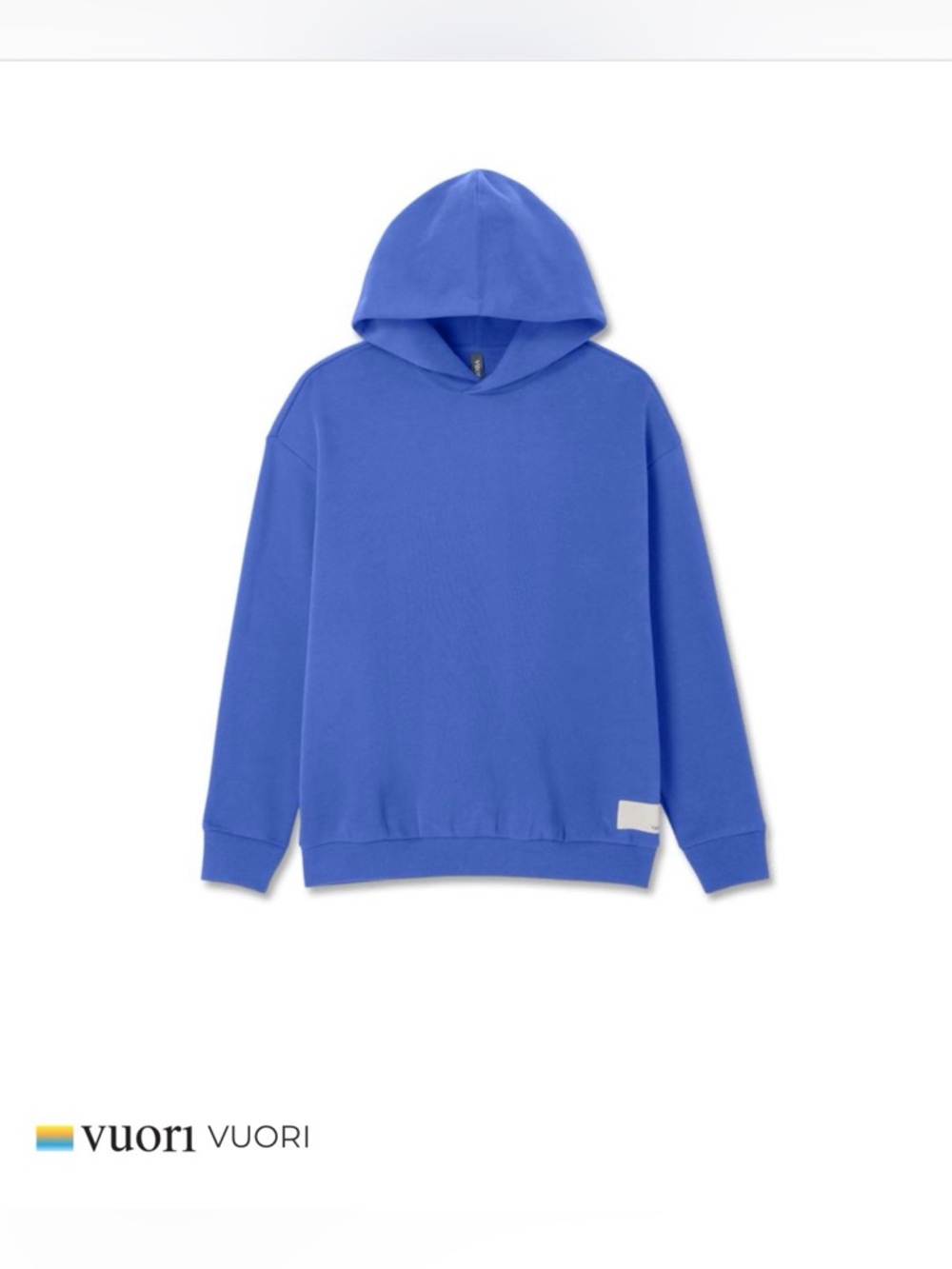 Vuori Restore Hoodie Sweatshirt - Size S - BRIGHT IRIS - Picture 2 of 6